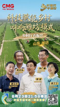 「更好濰坊」鄉村振興中國行｜新奇果蔬、高產鹽堿田！科技賦能，鄉村巨變看濰坊